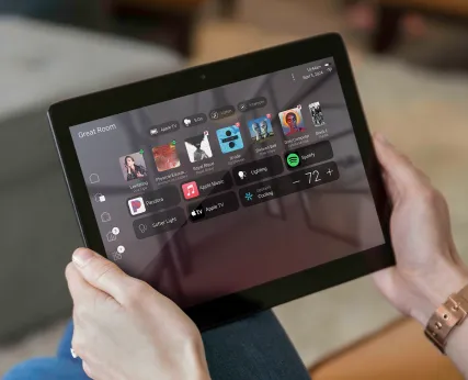 One-touch control for the whole home, built on Control4.